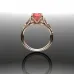 Anillo Vid & Flor Rojo