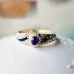 Anillo Zirconia Azul