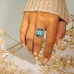 Anillo Circonita Verde